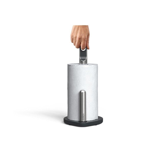 Tmavě šedý plastový stojan na papírové utěrky Hold – Joseph Joseph-image-3
