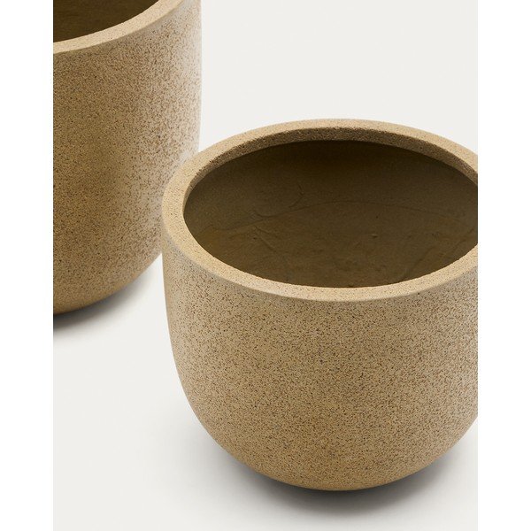 Obaly na květináče v sadě 2 ks z cementu ø 44 cm Selvi – Kave Home-image-3