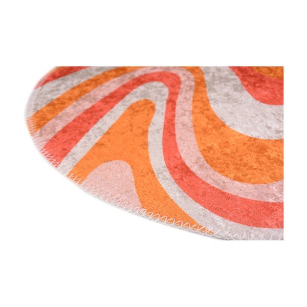 Oranžový pratelný kulatý koberec ø 100 cm Colors of Joy – Vitaus-image-2