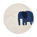 Slonovinový pratelný/ručně tkaný bavlněný dětský koberec ø100 cm Tandani – Kave Home