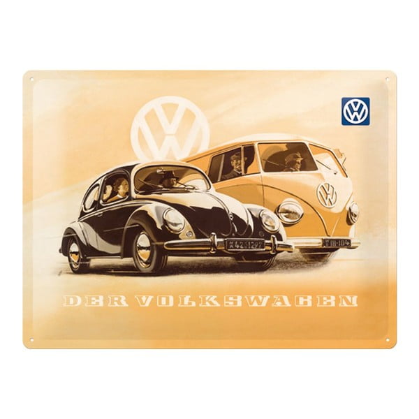 Plechová cedule Der Volkswagen, 30x40 cm