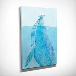 Nástěnný obraz na plátně Whale, 30 x 40 cm