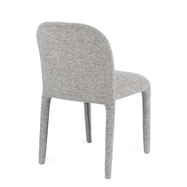 Šedá jídelní židle z materiálu bouclé Antara – Bizzotto-image-4
