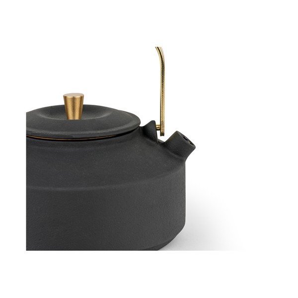Černá konvice na čaj z litiny se sítkem 1 l Shangdong – Bredemeijer-image-4