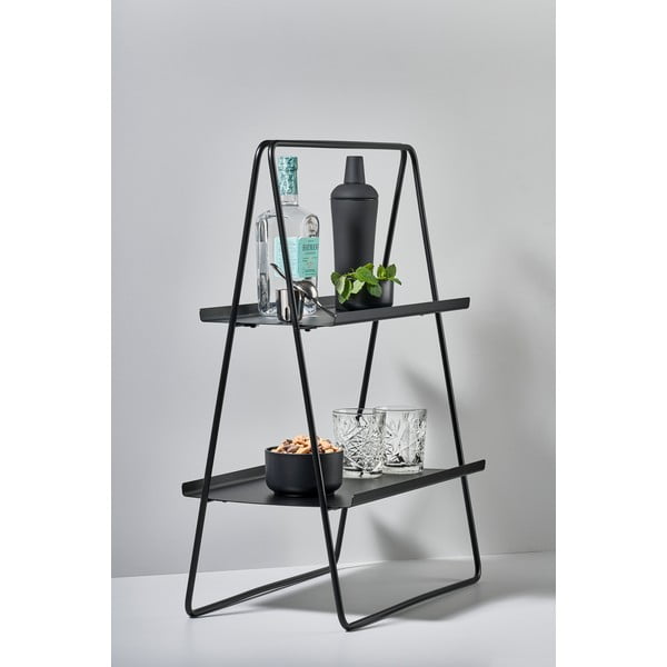 Černý kovový regál 53x75 cm A-Table - Zone-image-3