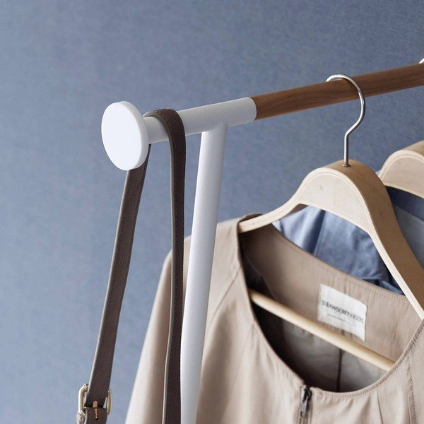 Bílý kovový nástěnný věšák 38,5 cm Tower – YAMAZAKI-image-3