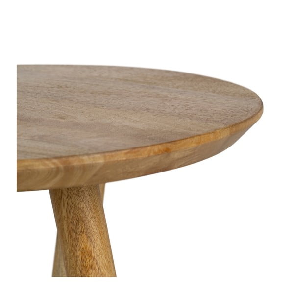 Kulatý odkládací stolek z mangového dřeva ø 40 cm Mao – Ixia-image-4