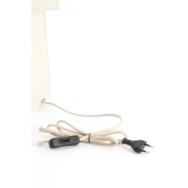 Krémová stolní lampa s textilním stínidlem (výška 50 cm) Musabo – Light & Living-image-3