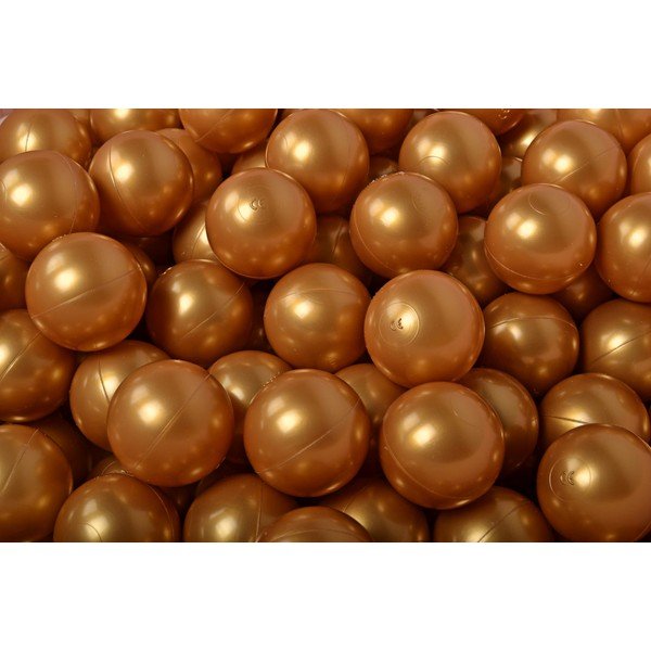 Béžový sametový bazének s míčky ø 90x30 cm Montessori – Meowbaby-image-3