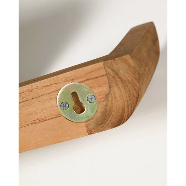 Sada 2 nástěnných polic z teakového dřeva Kave Home Shamel-image-2