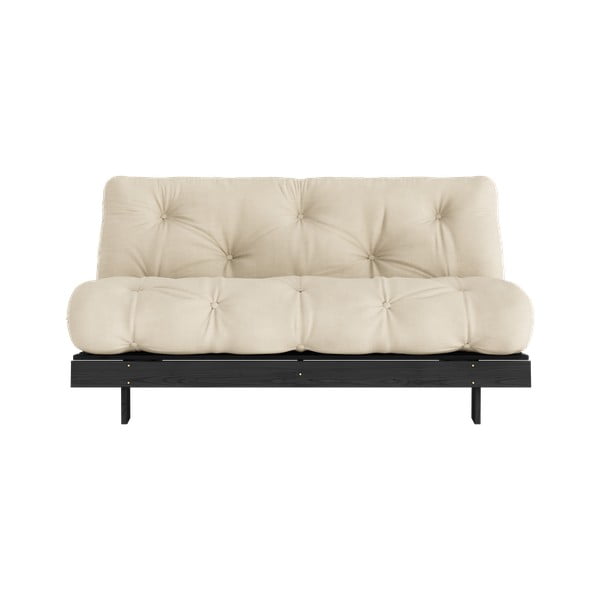 Béžová rozkládací pohovka 160 cm Roots Black Night – Karup Design