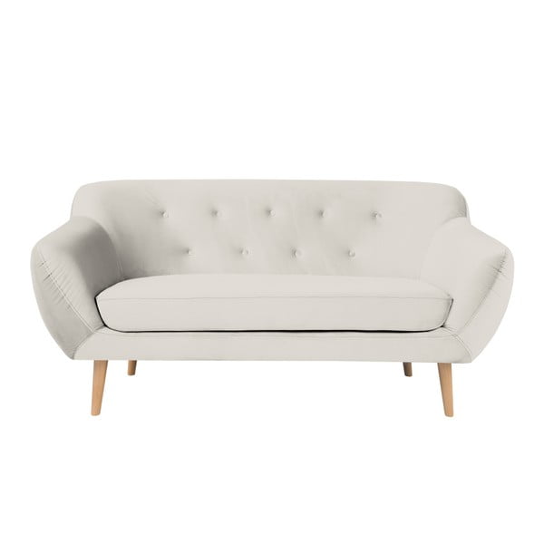 Krémová dvoumístná pohovka Mazzini Sofas Amelie