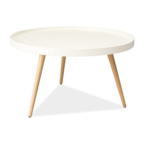 Konferenční stolek Toni 78 cm, bílý