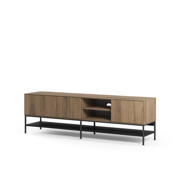 TV stolek v dekoru dubu v přírodní barvě 180x55x35 cm Amira – Marckeric-image-2