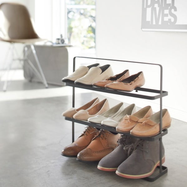 Černý kovový stojan na boty Tower Shoe Rack – YAMAZAKI-image-2