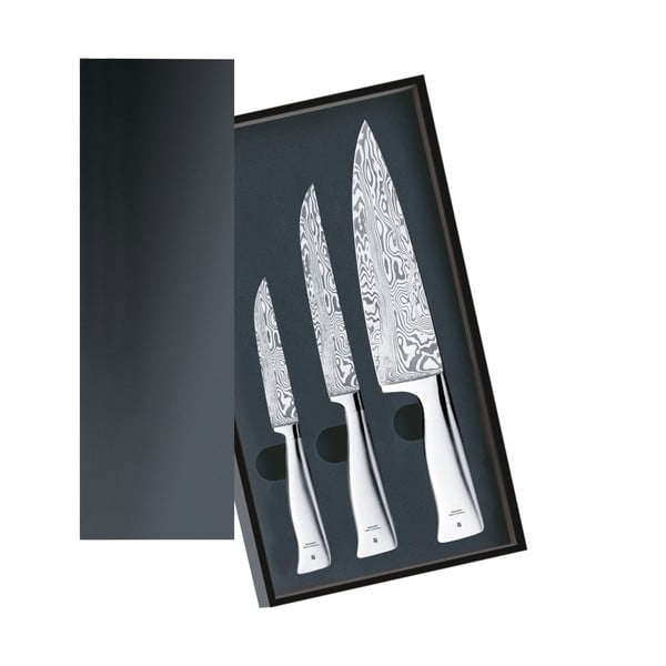 Sada 3 nožů se speciální ocelovou čepelí WMF Damasteel