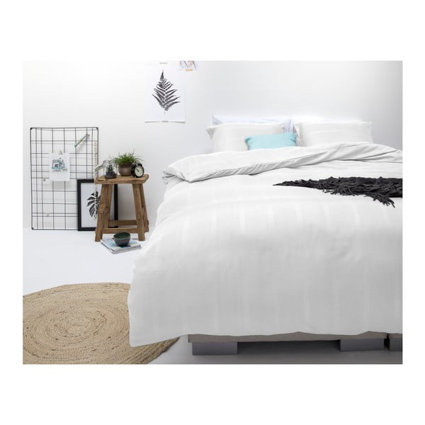 Bílé povlečení z mikroperkálu na jednolůžko Sleeptime Montreal, 140 x 200 cm-image-2