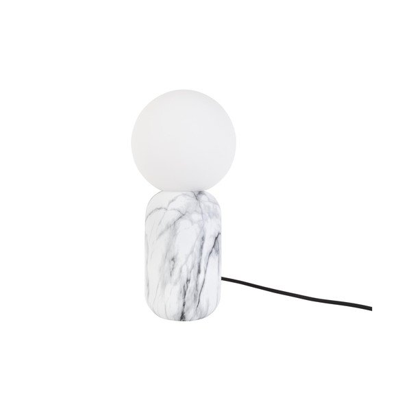 Bílá stolní lampa v mramorovém dekoru Leitmotiv Gala, výška 32 cm-image-2