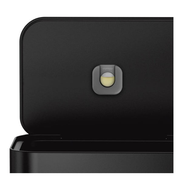 Matně černý nášlapný ocelový odpadkový koš 55 l – simplehuman-image-4