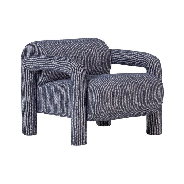 Šedomodré křeslo Lenny – WOOOD