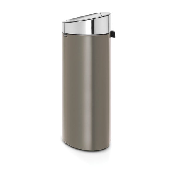 Šedý dotykový ocelový odpadkový koš 40 l Touch Bin – Brabantia-image-2