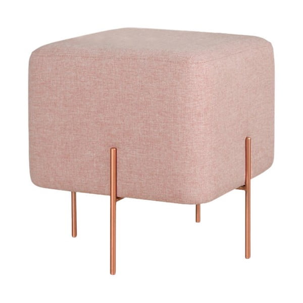 Světle růžový taburet Copper – Artie