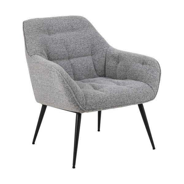 Šedé křeslo Brooke – Actona