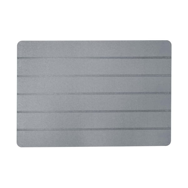 Šedá koupelnová předložka 50x70 cm Baline – douceur d'intérieur