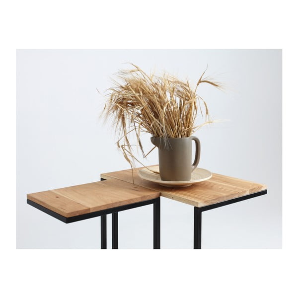 Odkládací stolek s černou konstrukcí CustomForm Lupe-image-2