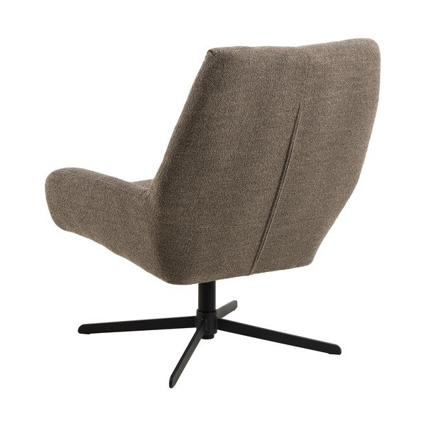 Šedo-hnědé křeslo z textilie bouclé Paris – Actona-image-3