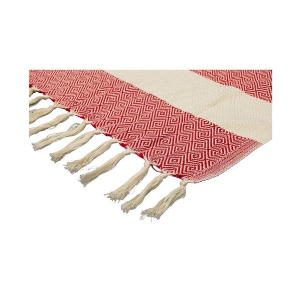 Hamam osuška Diamonds Red, 100x180 cm-image-2