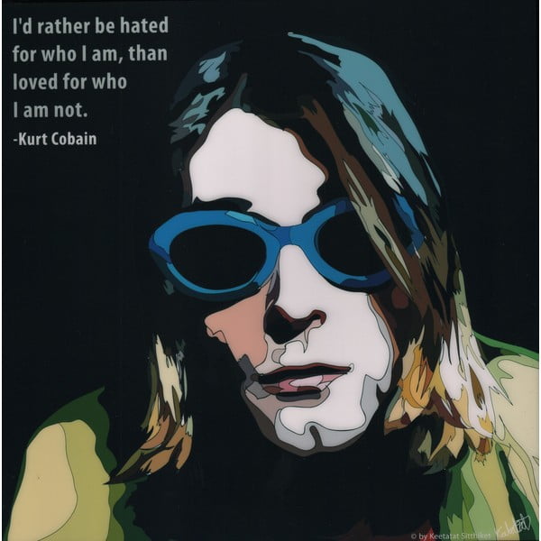 Obraz Kurt Cobain - I rather be hated