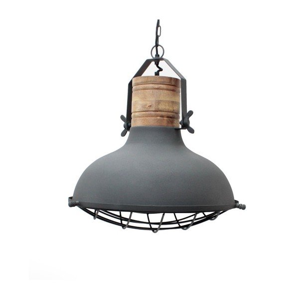 Šedé stropní svítidlo LABEL51 Grid, ⌀ 52 cm-image-2