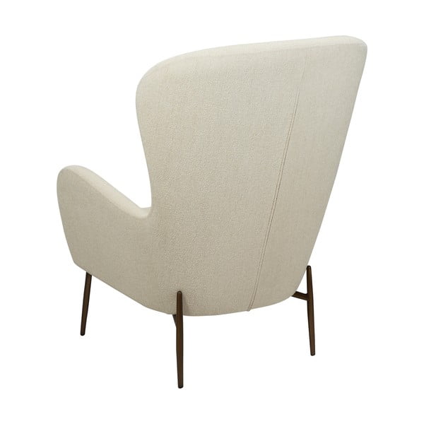 Krémové křeslo z textilie bouclé Glam – DAN-FORM Denmark-image-4