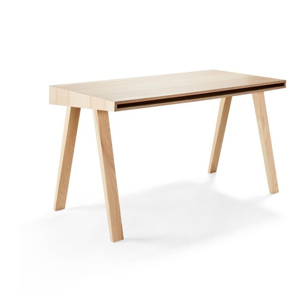 Psací stůl z jasanového dřeva EMKO 4.9, 140 x 70 cm-image-2
