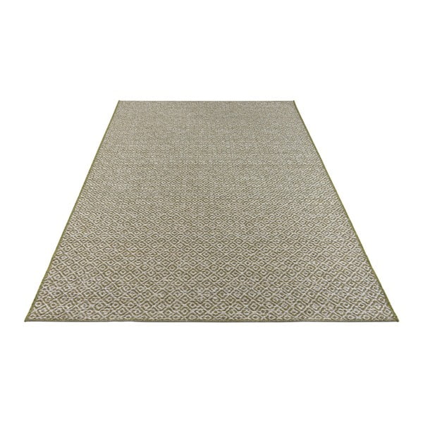 Zelený koberec vhodný i na ven Elle Decoration Bloom Croix, 140 x 200 cm-image-3