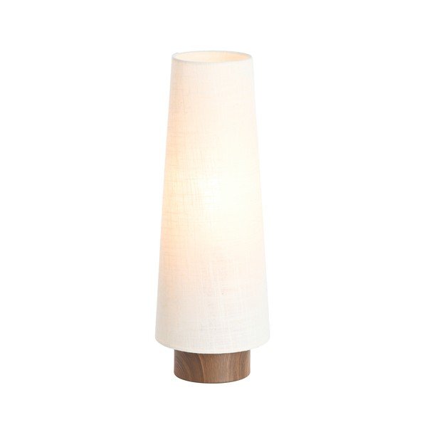 Krémová kovová stolní lampa s textilním stínidlem (výška 42 cm) Howie – Light & Living-image-1