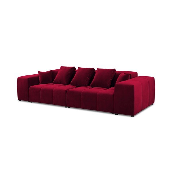 Červená sametová pohovka 320 cm Rome Velvet - Cosmopolitan Design-image-2