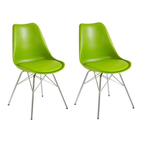 Sada 2 zelených jídelních židlí Støraa Jenny