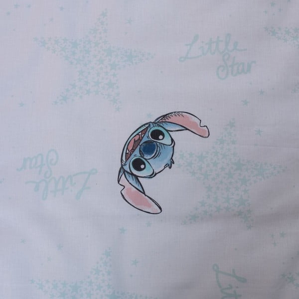Bílé bavlněné dětské povlečení do postýlky 100x135 cm Lilo and Stitch "White Star" – Jerry Fabrics-image-4