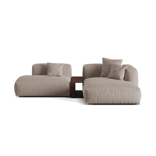 Béžová modulární rohová pohovka (pravý roh) Martina – Micadoni Home