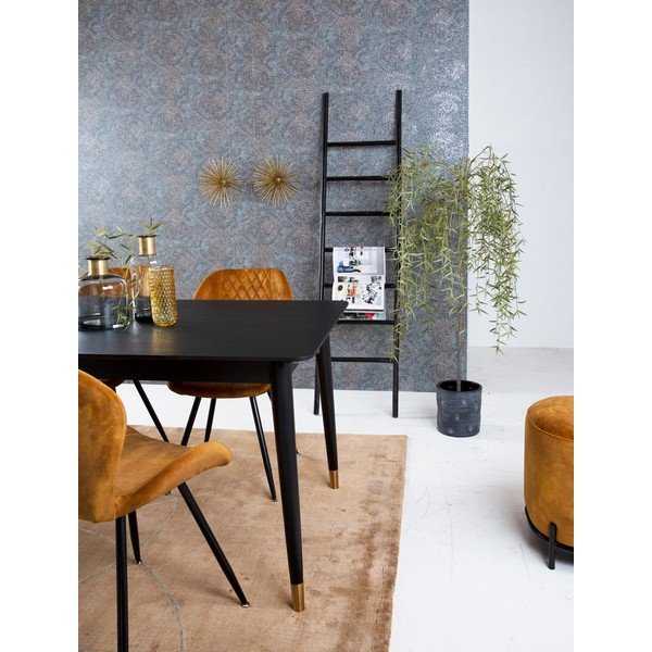 Černý jídelní stůl z kaučukového dřeva Canett Nelly, 180 x 90 cm-image-2