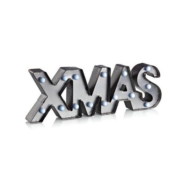 Šedá LED světelná dekorace Markslöjd Xmas, délka 47 cm