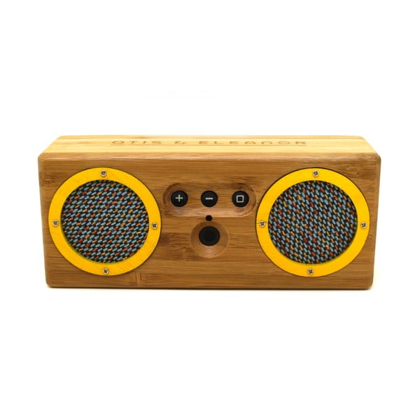 Přenosný bambusový speaker Yellow Blue & Orange Bongo