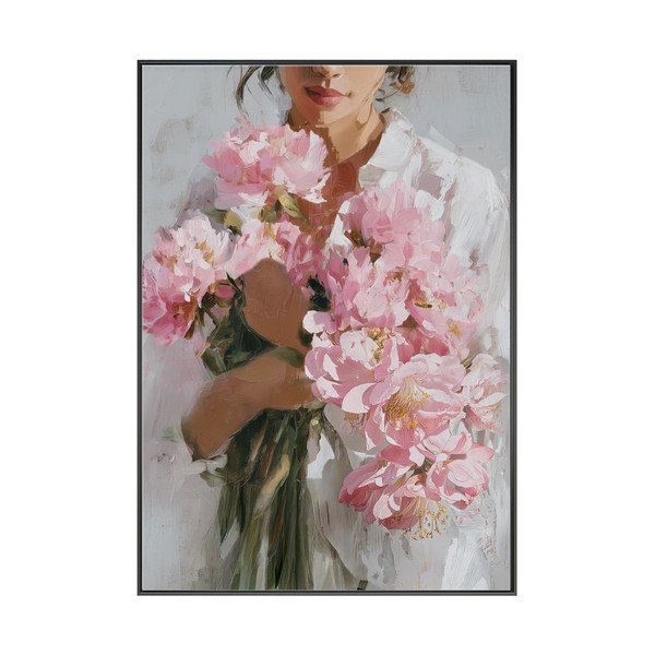 Tištěný obraz s rámem/na plátně 70x100 cm Floral Embrace – Styler