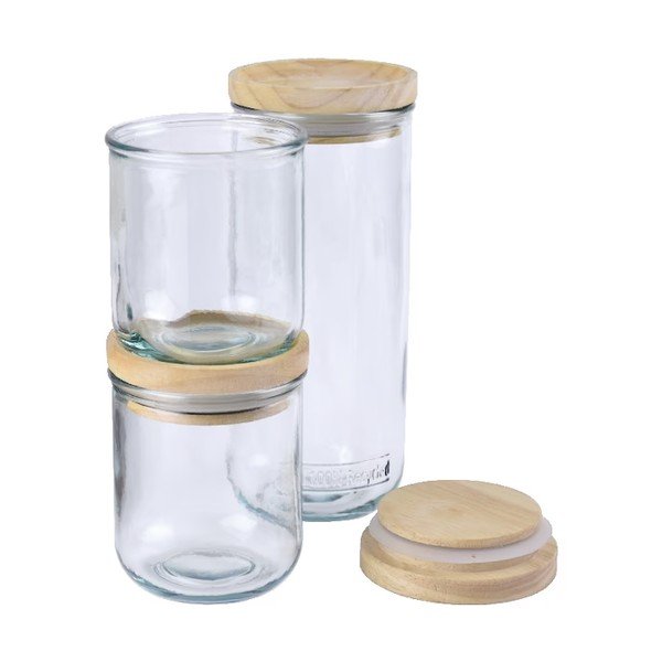 Sada skleněných dóz 3 ks Hermetic – Ego Dekor