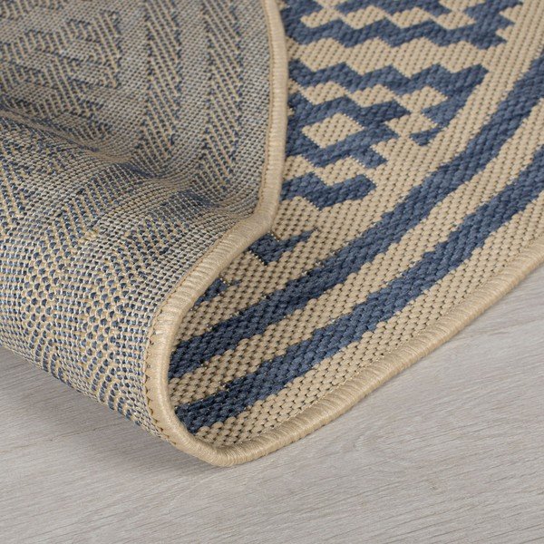 Modro-béžový kulatý venkovní koberec ø 160 cm Moretti - Flair Rugs-image-3