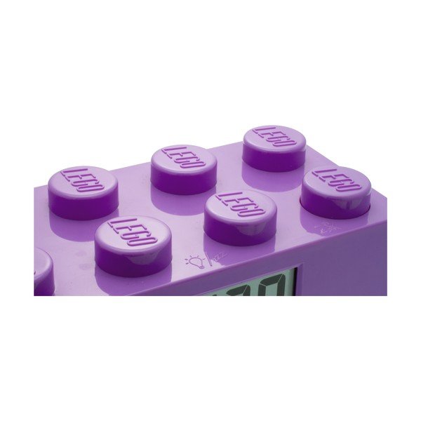 Fialové hodiny s budíkem LEGO® Brick-image-1