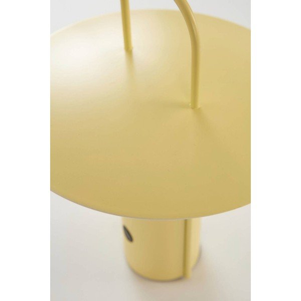 Žlutá kovová LED stmívatelná stolní lampa (výška 24 cm) Venna – Jotex-image-2