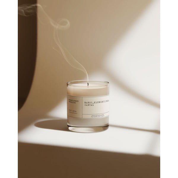 Vonná sojová svíčka doba hoření 40 h #67 Mango, Clementine, Sandalwood – Perfumed Prague-image-2